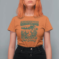 Vintage Summer Christmas Bigfoot Couple T Shirt For Women Tropical Xmas Graphic