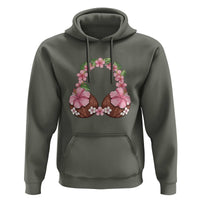 Hibiscus Flower Coconut Bra Hoodie Tropical Summer Graphic