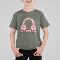Hibiscus Flower Coconut Bra T Shirt For Kid Tropical Summer Graphic
