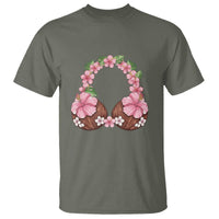 Hibiscus Flower Coconut Bra T Shirt Tropical Summer Graphic