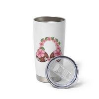 Hibiscus Flower Coconut Bra Tumbler Cup Tropical Summer Graphic