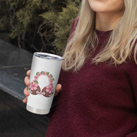 Hibiscus Flower Coconut Bra Tumbler Cup Tropical Summer Graphic