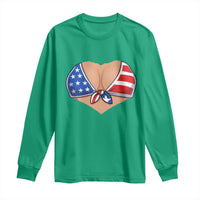 American Flag Bikini Long Sleeve Shirt Patriotic Summer Vacation Gift