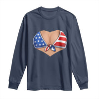 American Flag Bikini Long Sleeve Shirt Patriotic Summer Vacation Gift