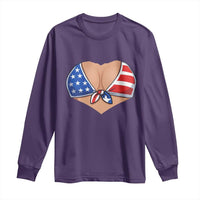 American Flag Bikini Long Sleeve Shirt Patriotic Summer Vacation Gift