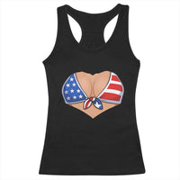American Flag Bikini Racerback Tank Top Patriotic Summer Vacation Gift