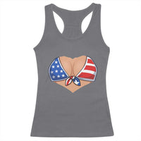American Flag Bikini Racerback Tank Top Patriotic Summer Vacation Gift