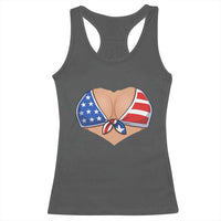 American Flag Bikini Racerback Tank Top Patriotic Summer Vacation Gift