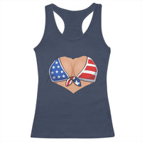 American Flag Bikini Racerback Tank Top Patriotic Summer Vacation Gift