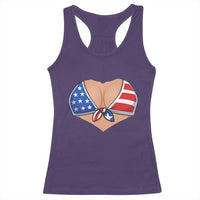 American Flag Bikini Racerback Tank Top Patriotic Summer Vacation Gift