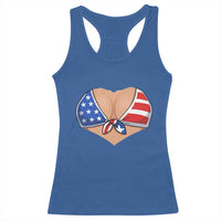 American Flag Bikini Racerback Tank Top Patriotic Summer Vacation Gift
