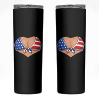 American Flag Bikini Skinny Tumbler Patriotic Summer Vacation Gift