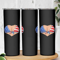 American Flag Bikini Skinny Tumbler Patriotic Summer Vacation Gift