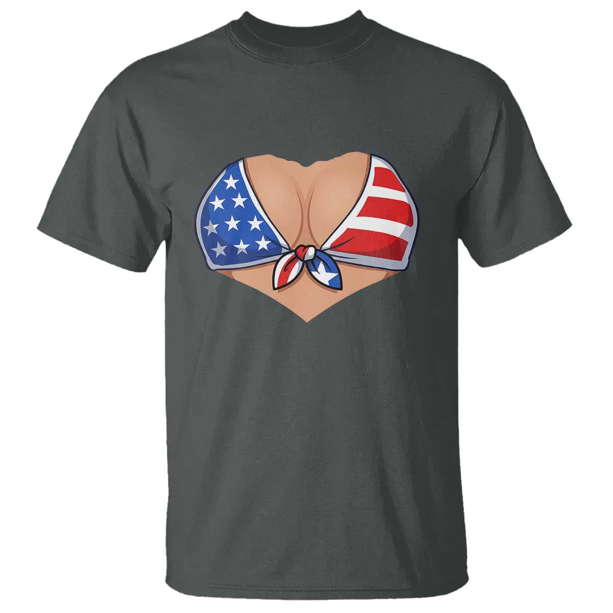 American Flag Bikini T Shirt Patriotic Summer Vacation Gift