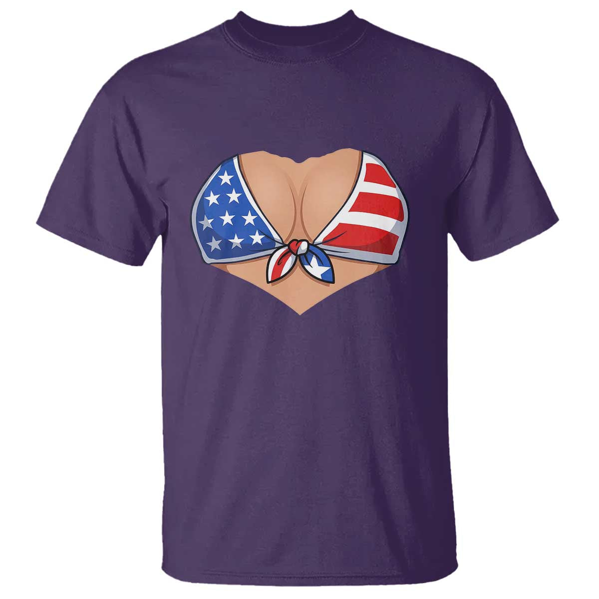 American Flag Bikini T Shirt Patriotic Summer Vacation Gift