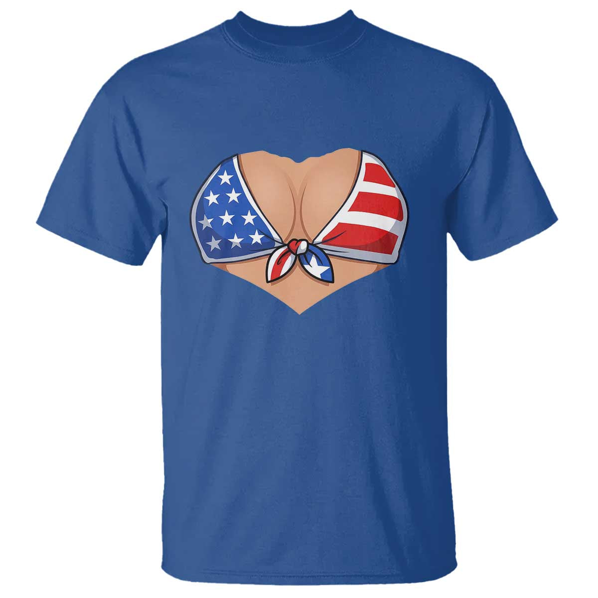 American Flag Bikini T Shirt Patriotic Summer Vacation Gift