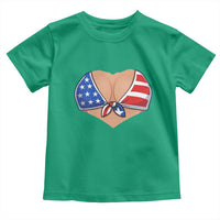 American Flag Bikini Toddler T Shirt Patriotic Summer Vacation Gift