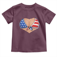 American Flag Bikini Toddler T Shirt Patriotic Summer Vacation Gift