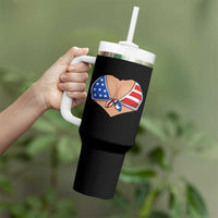 American Flag Bikini Tumbler With Handle Patriotic Summer Vacation Gift