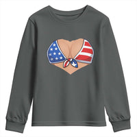 American Flag Bikini Youth Sweatshirt Patriotic Summer Vacation Gift