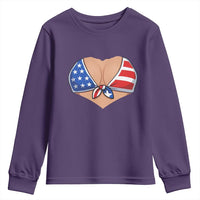 American Flag Bikini Youth Sweatshirt Patriotic Summer Vacation Gift