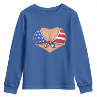 American Flag Bikini Youth Sweatshirt Patriotic Summer Vacation Gift