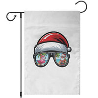 Funny Santa Sunglasses Garden Flag Beach Christmas Vacation Graphic