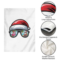Funny Santa Sunglasses Garden Flag Beach Christmas Vacation Graphic