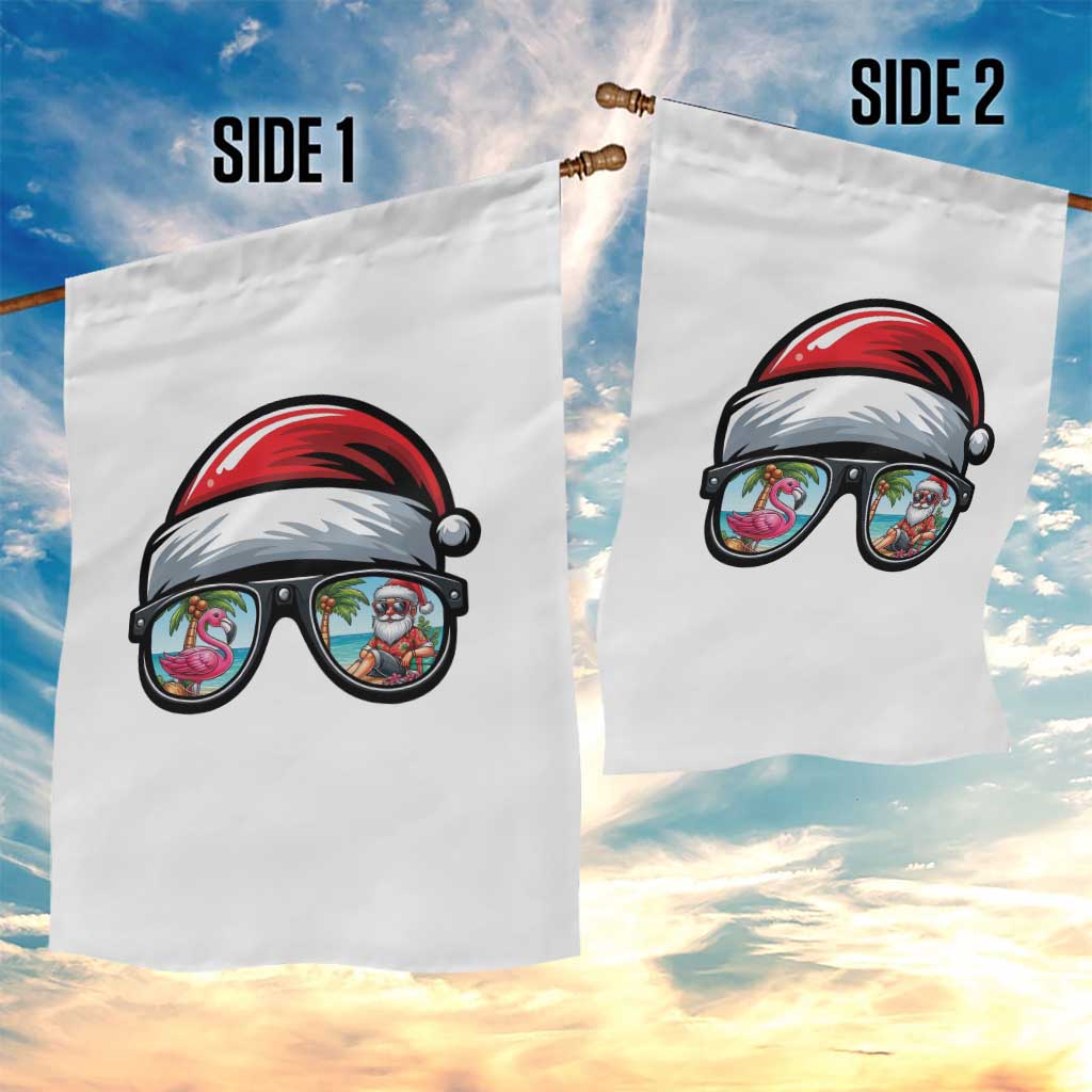 Funny Santa Sunglasses Garden Flag Beach Christmas Vacation Graphic
