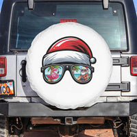 Funny Santa Sunglasses Spare Tire Cover Beach Christmas Vacation Graphic