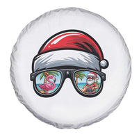 Funny Santa Sunglasses Spare Tire Cover Beach Christmas Vacation Graphic