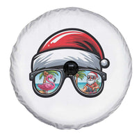 Funny Santa Sunglasses Spare Tire Cover Beach Christmas Vacation Graphic