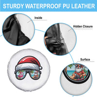 Funny Santa Sunglasses Spare Tire Cover Beach Christmas Vacation Graphic