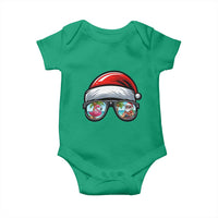 Funny Santa Sunglasses Baby Onesie Beach Christmas Vacation Graphic
