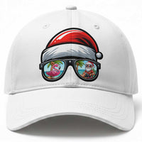 Funny Santa Sunglasses Baseball Cap Beach Christmas Vacation Graphic