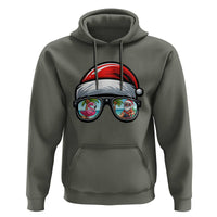 Funny Santa Sunglasses Hoodie Beach Christmas Vacation Graphic