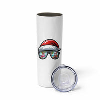 Funny Santa Sunglasses Skinny Tumbler Beach Christmas Vacation Graphic
