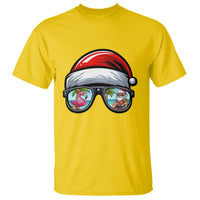 Funny Santa Sunglasses T Shirt Beach Christmas Vacation Graphic