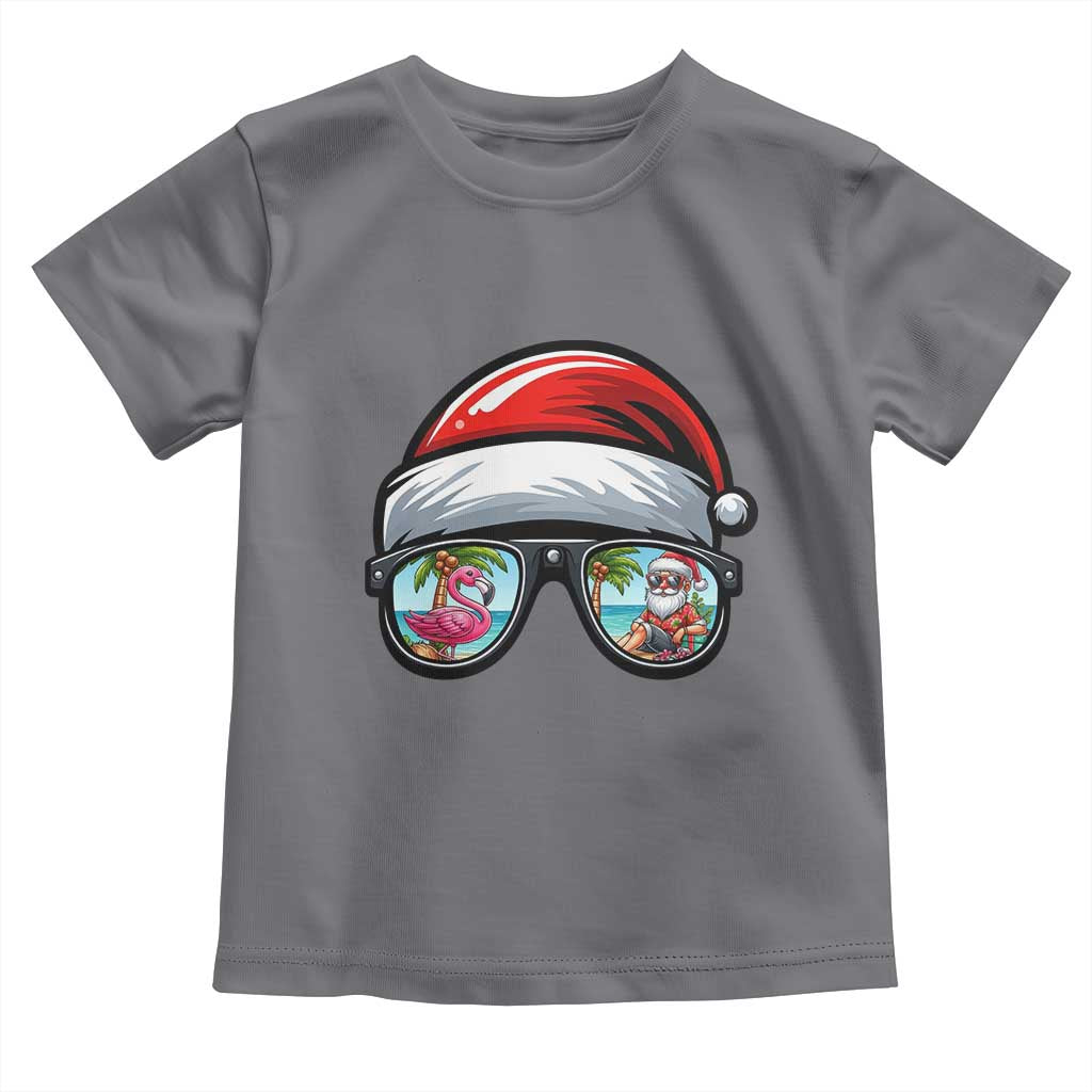 Funny Santa Sunglasses Toddler T Shirt Beach Christmas Vacation Graphic