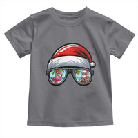 Funny Santa Sunglasses Toddler T Shirt Beach Christmas Vacation Graphic