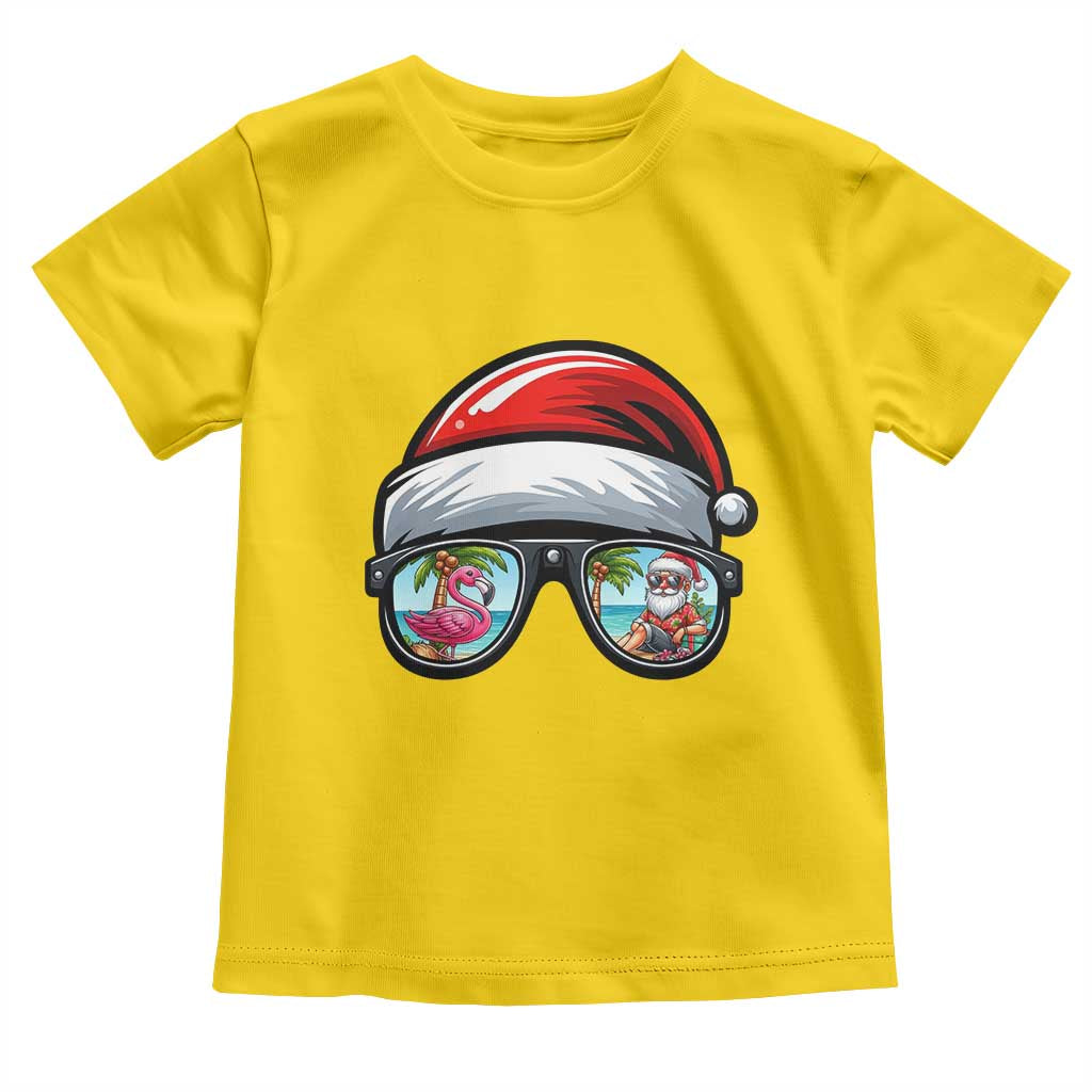 Funny Santa Sunglasses Toddler T Shirt Beach Christmas Vacation Graphic