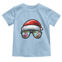 Funny Santa Sunglasses Toddler T Shirt Beach Christmas Vacation Graphic