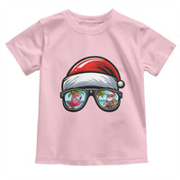 Funny Santa Sunglasses Toddler T Shirt Beach Christmas Vacation Graphic