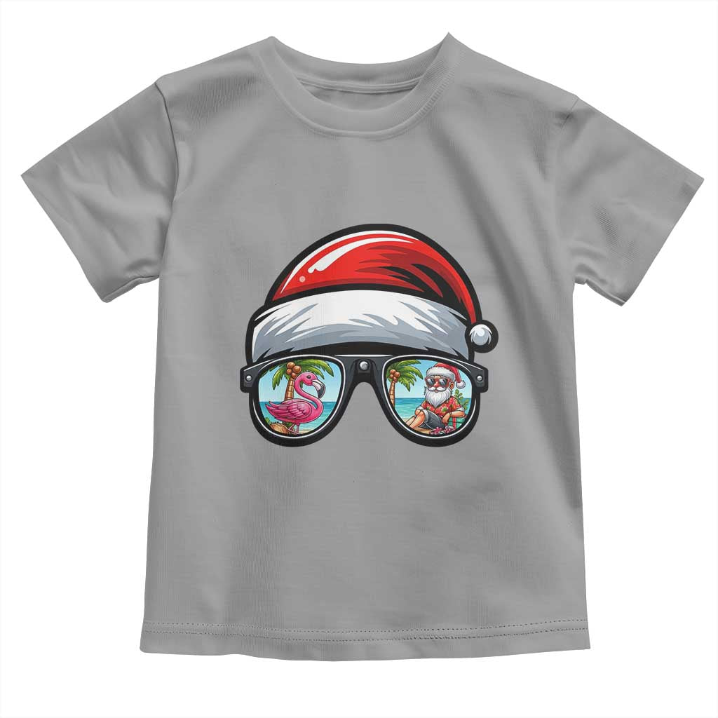 Funny Santa Sunglasses Toddler T Shirt Beach Christmas Vacation Graphic