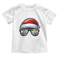 Funny Santa Sunglasses Toddler T Shirt Beach Christmas Vacation Graphic