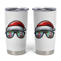 Funny Santa Sunglasses Tumbler Cup Beach Christmas Vacation Graphic