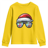 Funny Santa Sunglasses Youth Sweatshirt Beach Christmas Vacation Graphic