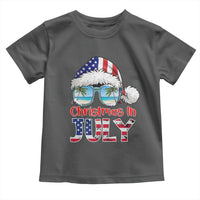 Christmas In July Toddler T Shirt Patriotic USA Sunglasses Graphic