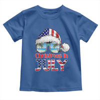 Christmas In July Toddler T Shirt Patriotic USA Sunglasses Graphic