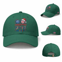Patriotic USA Sunglasses Christmas In July Graphic Baseball Cap